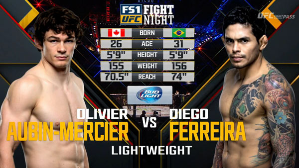 Olivier Aubin-Mercier contre Carlos Diego Ferreira