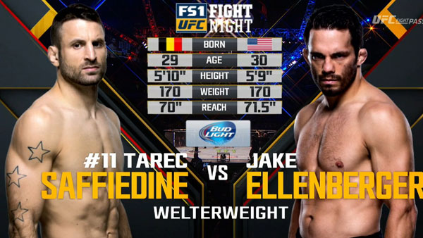 Tarec Saffiedine contre Jake Ellenberger