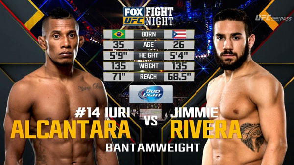 Iuri Alcantara contre Jimmie Rivera