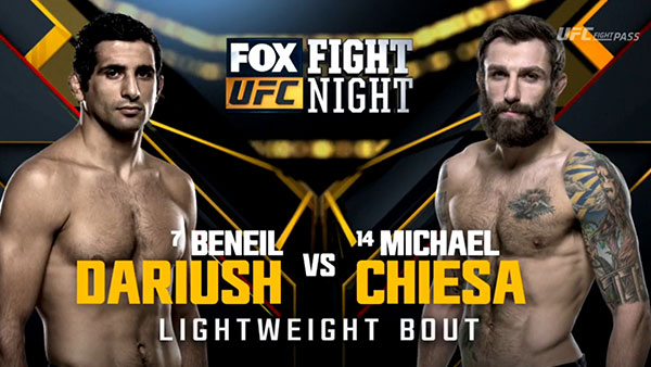 Michael Chiesa contre Beneil Dariush Michael Chiesa contre Beneil Dariush