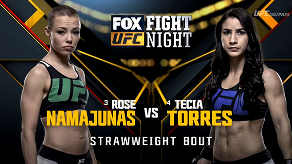 Rose Namajunas contre Tecia Torres