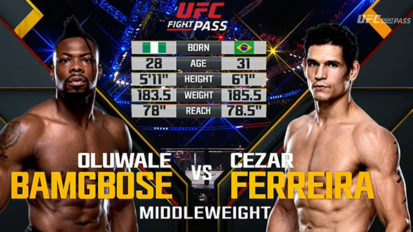 Cezar Ferreira contre Oluwale Bamgbose