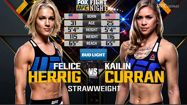 Felice Herrig contre Kailin Curran