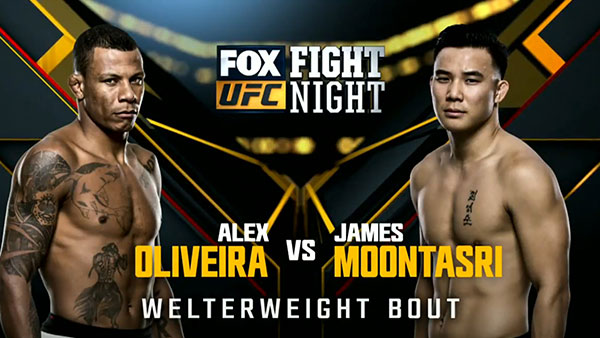 Alex Oliveira contre James Moontasri