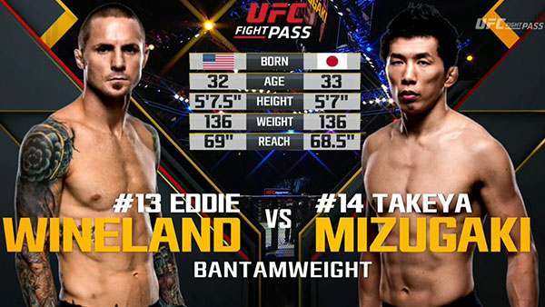 Eddie Wineland contre Takeya Mizugaki