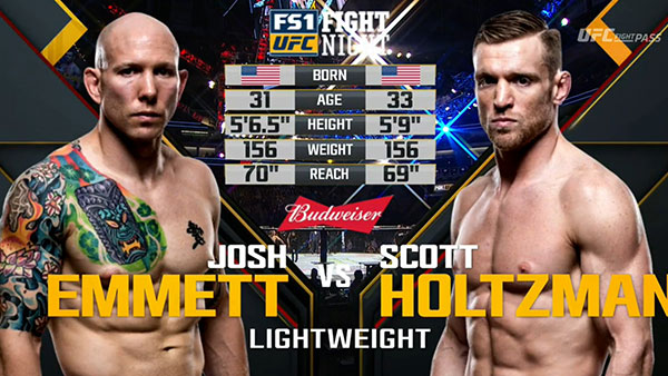 Josh Emmett contre Scott Holtzman