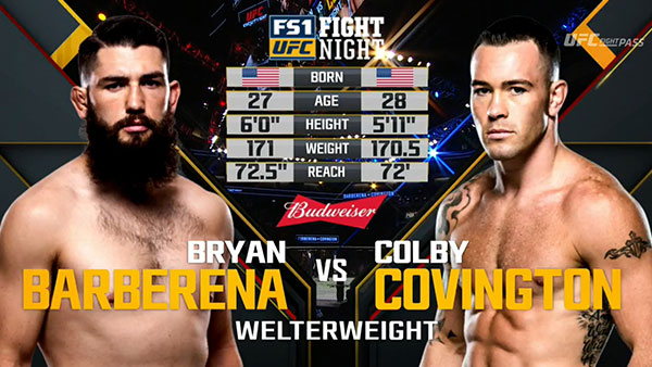 Bryan Barberena contre Colby Covington