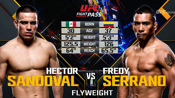Hector Sandoval contre Freddy Serrano