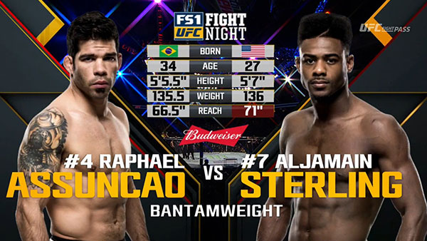 Raphael Assuncao contre Aljamain Sterling