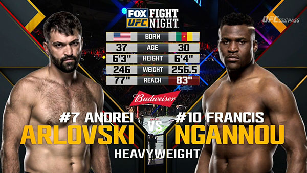 Andrei Arlovski contre Francis Ngannou