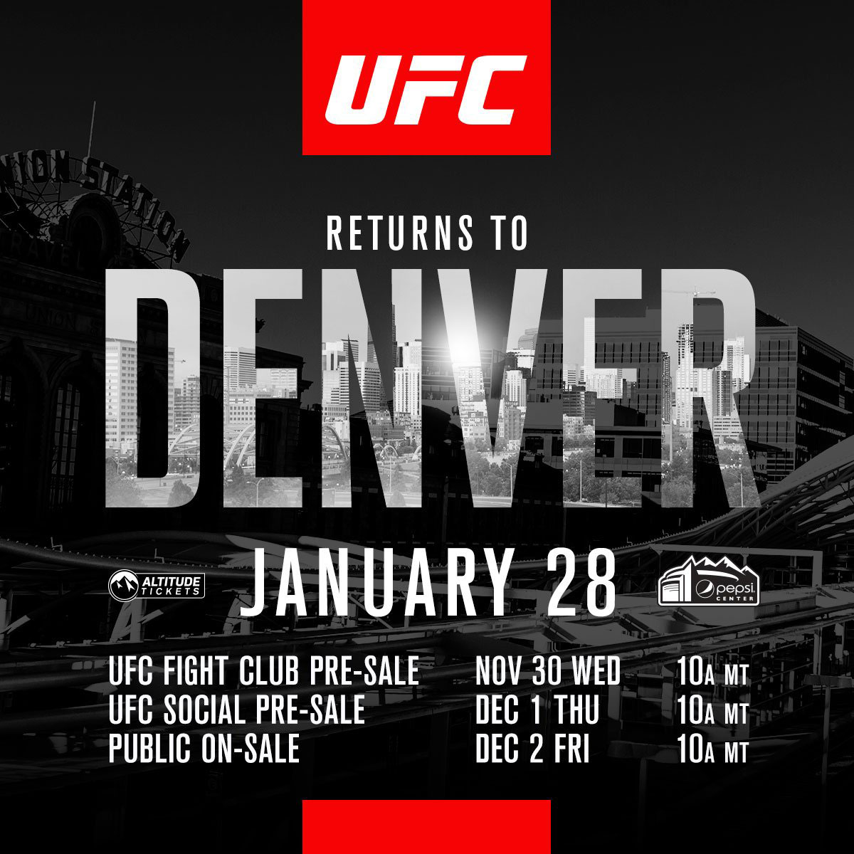 Poster/affiche UFC on Fox 23 - Denver