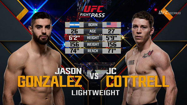 Jason Gonzalez contre J.C. Cottrell