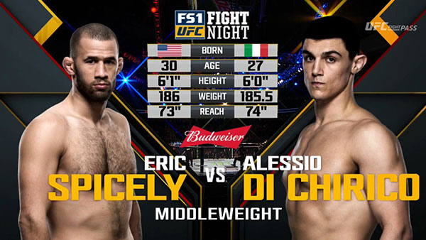 Eric Spicely contre Alessio Di Chirico