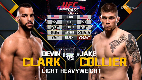 Devin Clark contre Jake Collier