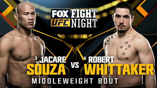 Ronaldo Souza contre Robert Whittaker