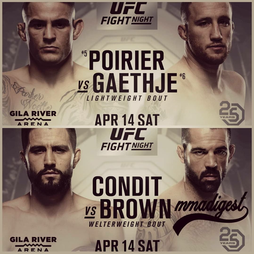 Poster/affiche UFC on Fox 29 - Glendale