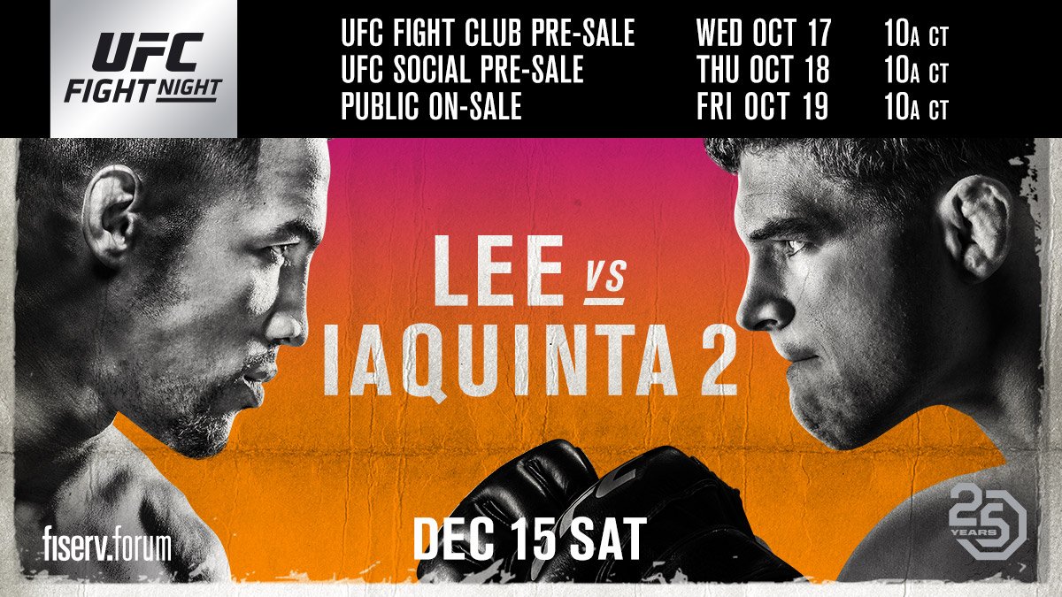 Poster/affiche UFC on Fox 31 - Milwaukee