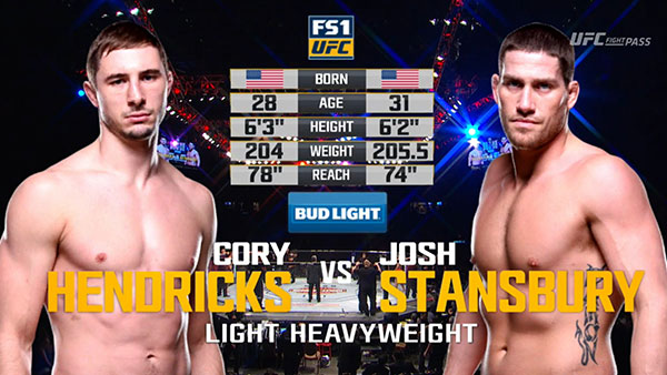 Cory Hendricks contre Josh Stansbury