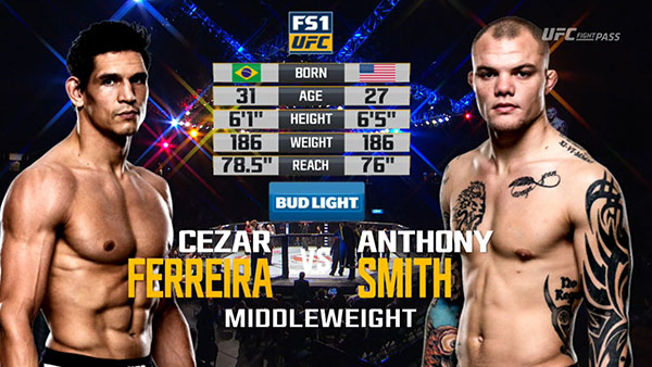 Cezar Ferreira contre Anthony Smith