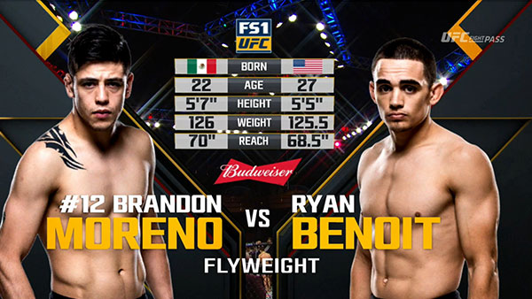 Brandon Moreno contre Ryan Benoit