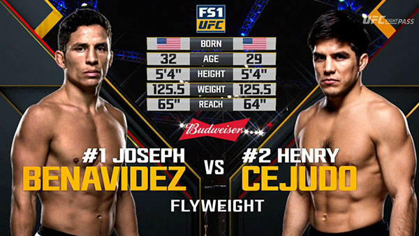 Joseph Benavidez contre Henry Cejudo