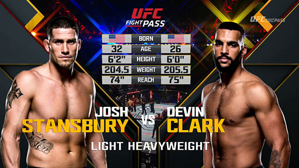 Josh Stansbury contre Devin Clark