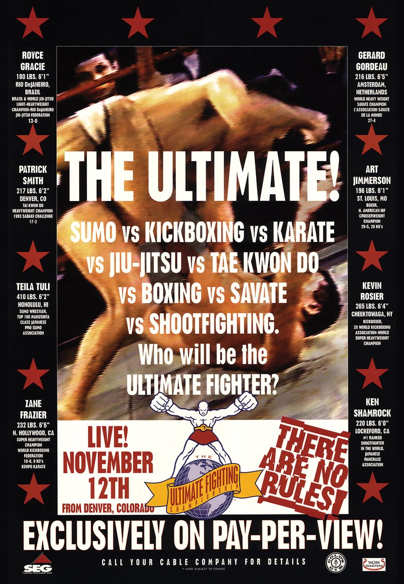 Poster/affiche UFC 1