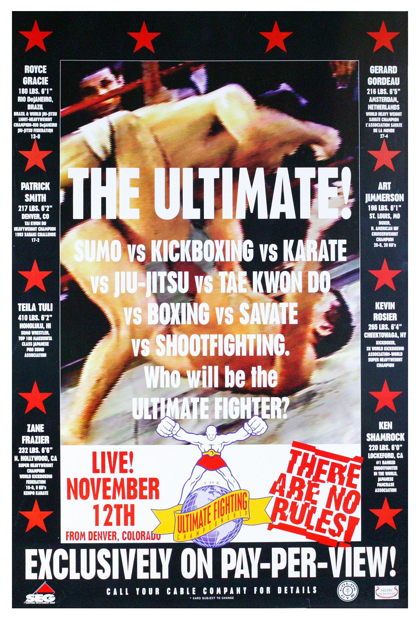 Poster/affiche UFC 1