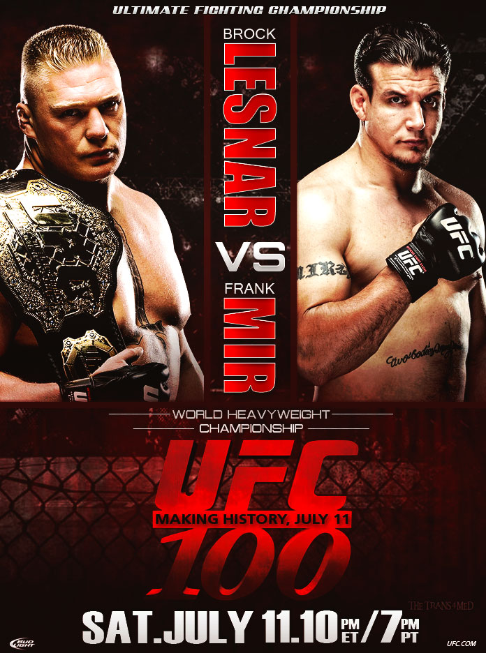 Poster/affiche UFC 100