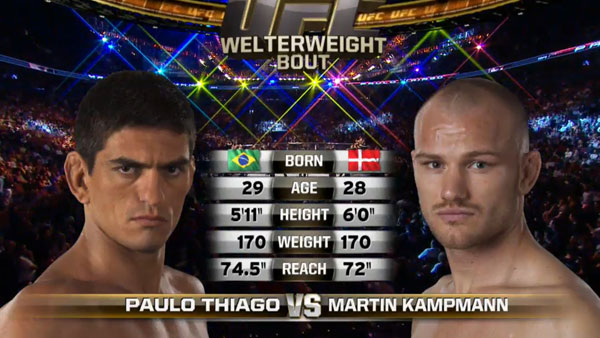 Martin Kampmann contre Paulo Thiago