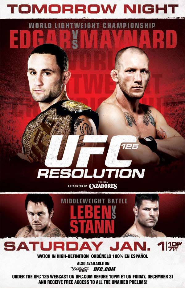 Poster/affiche UFC 125