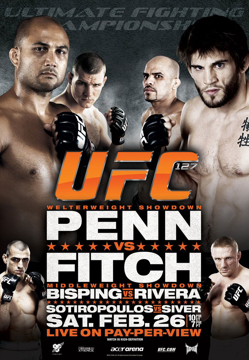 Poster/affiche UFC 127