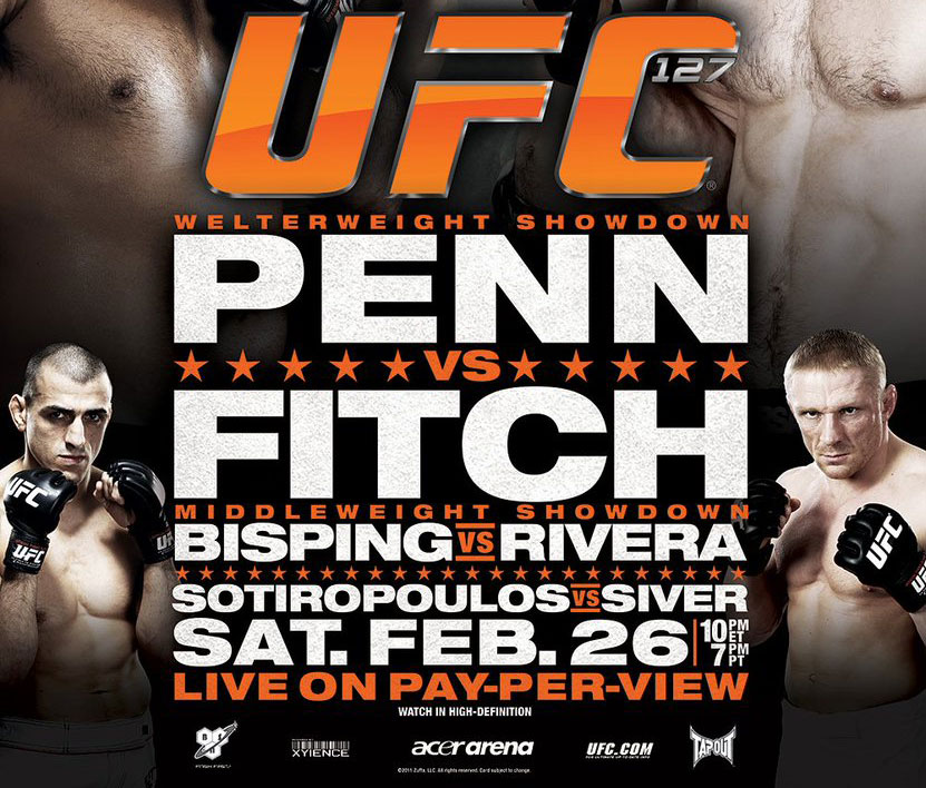 Poster/affiche UFC 127