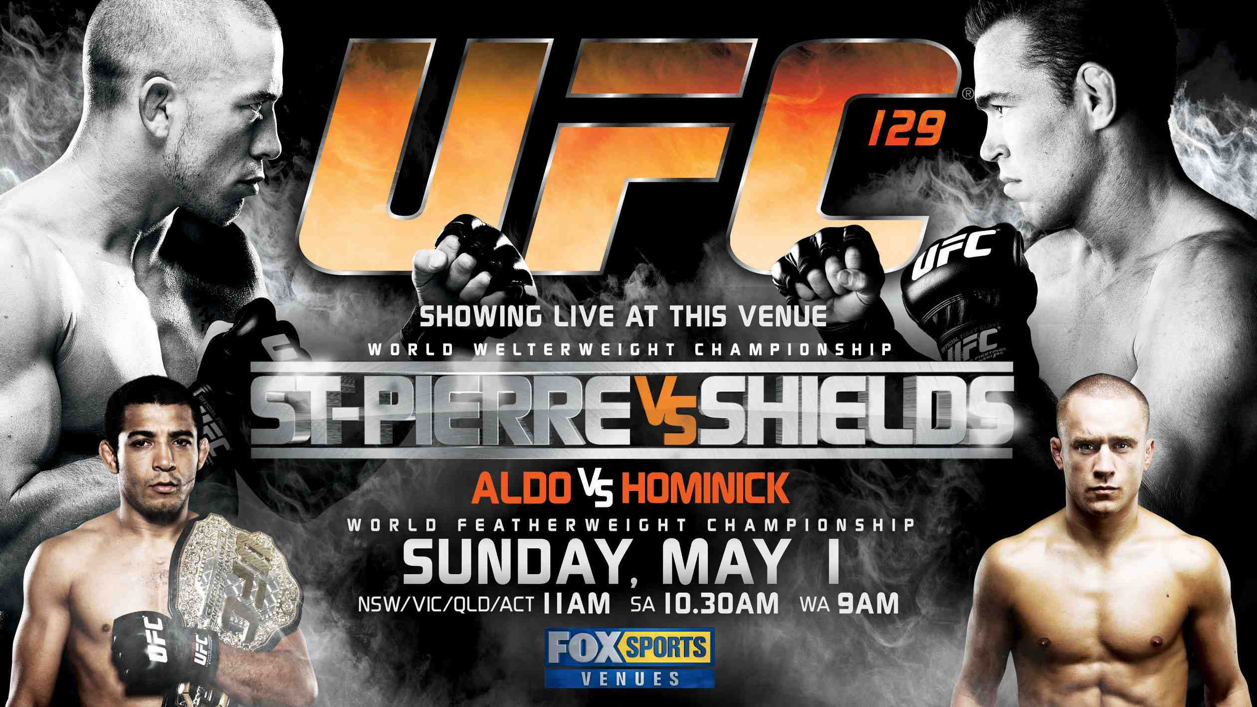 Poster/affiche UFC 129