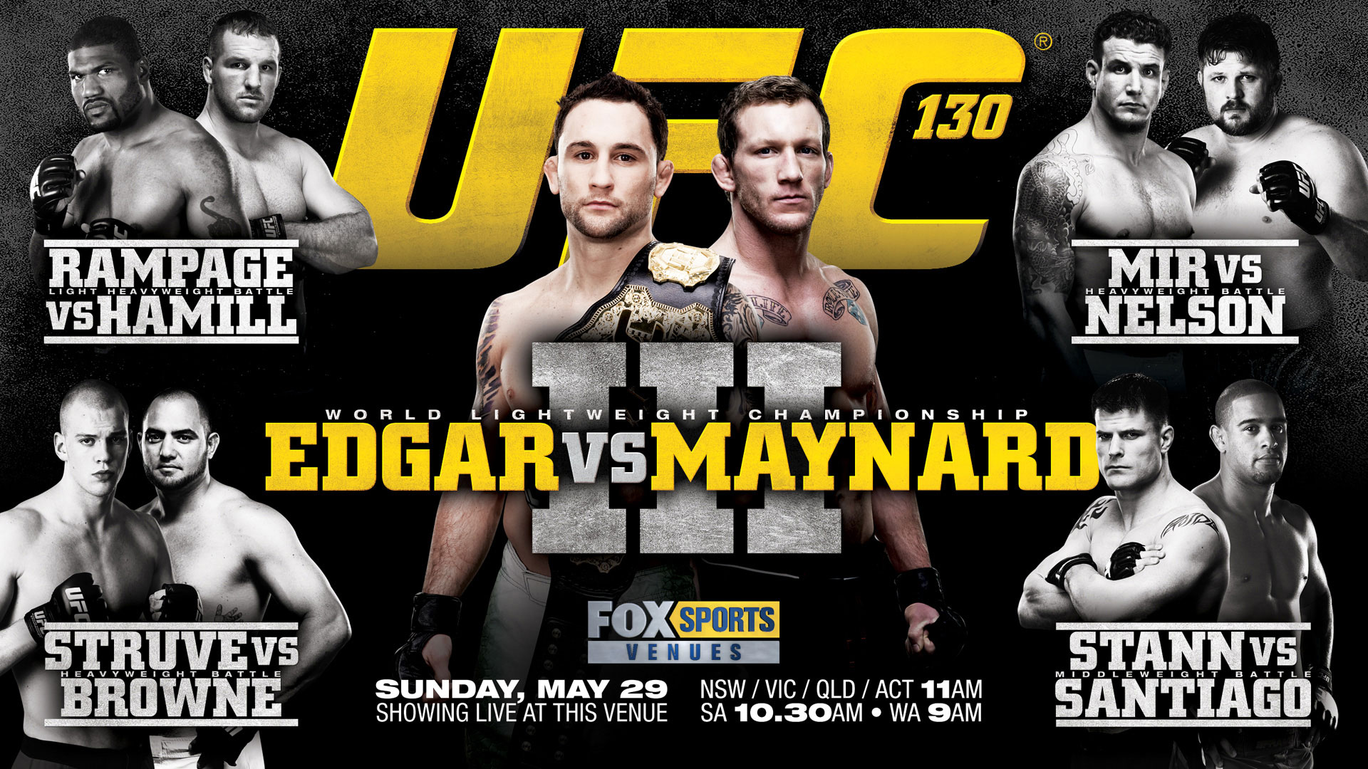 Poster/affiche UFC 130