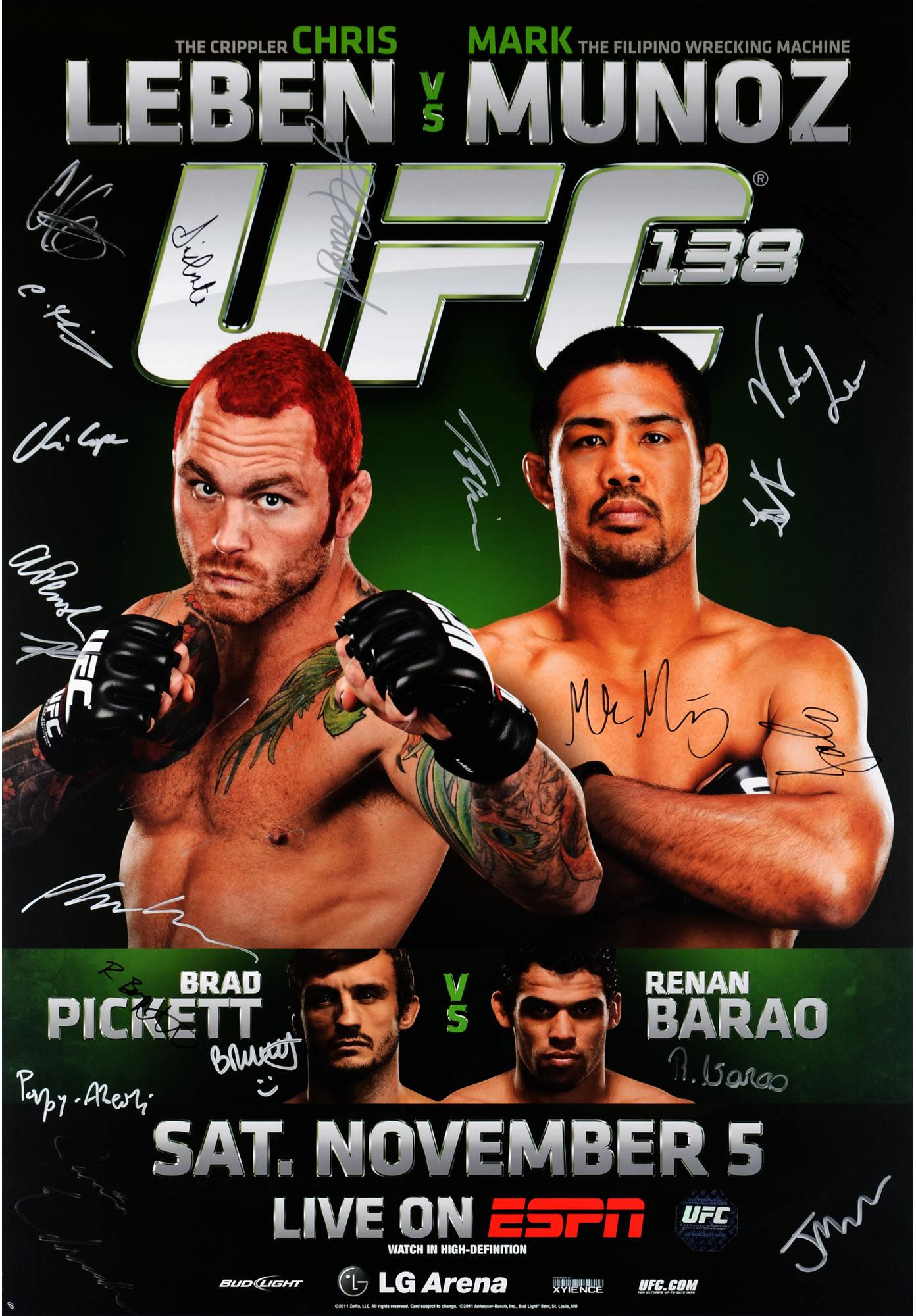 Poster/affiche UFC 138