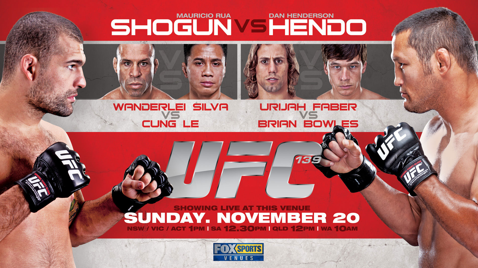 Poster/affiche UFC 139