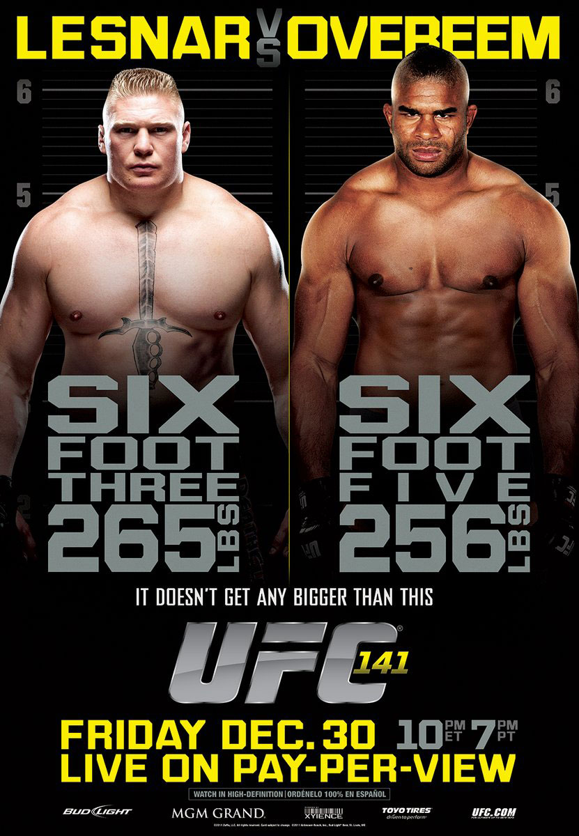 Poster/affiche UFC 141