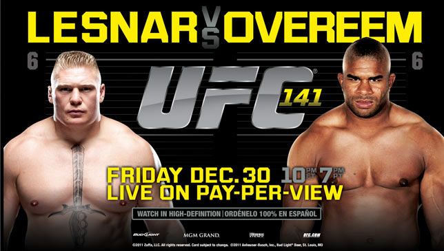 Poster/affiche UFC 141