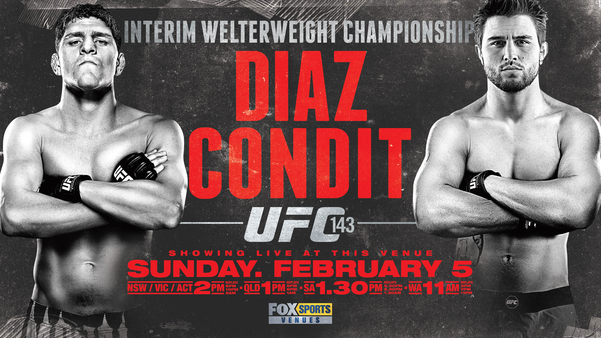 Poster/affiche UFC 143