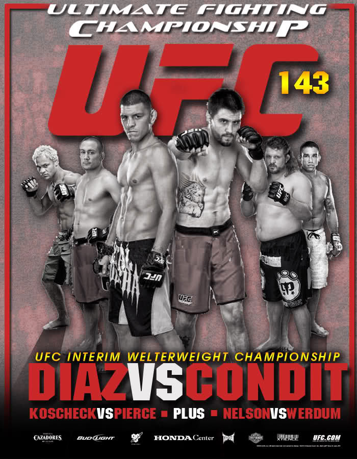 Poster/affiche UFC 143