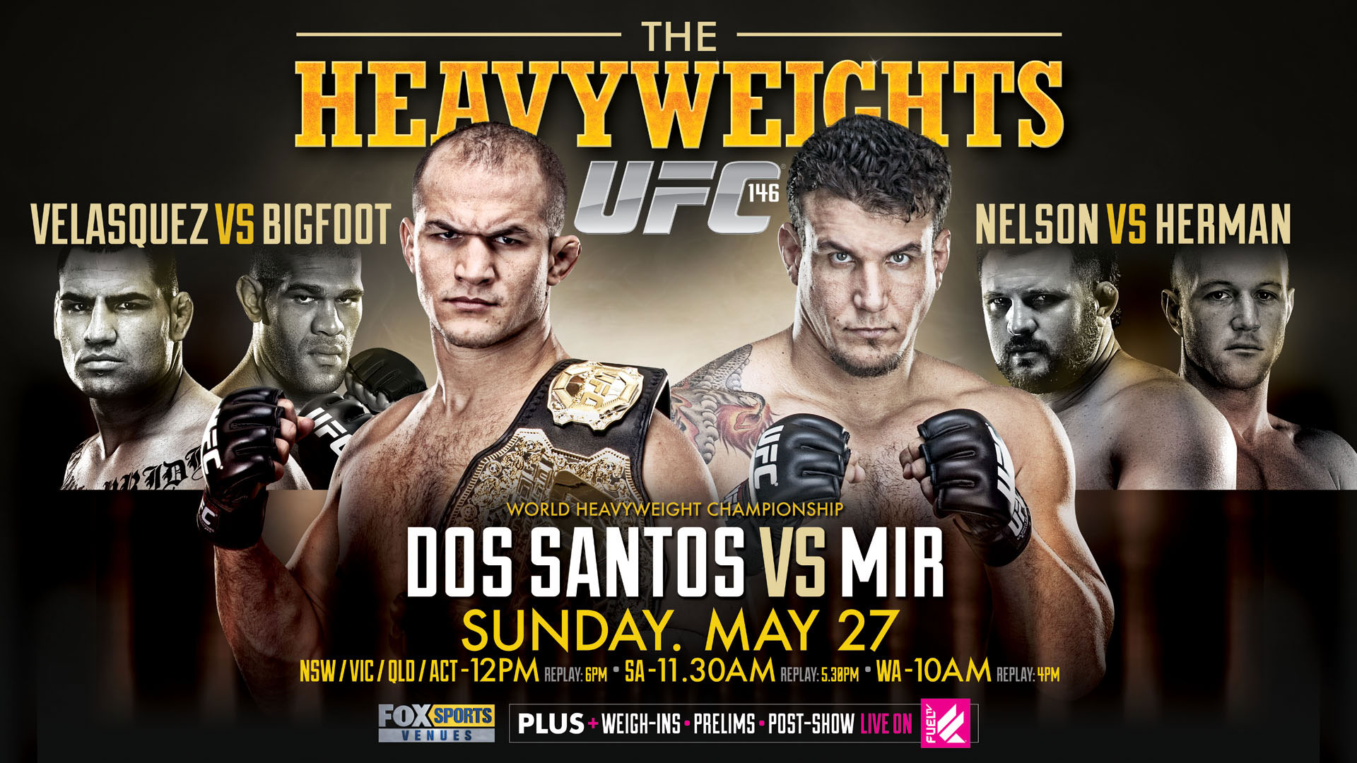 Poster/affiche UFC 146