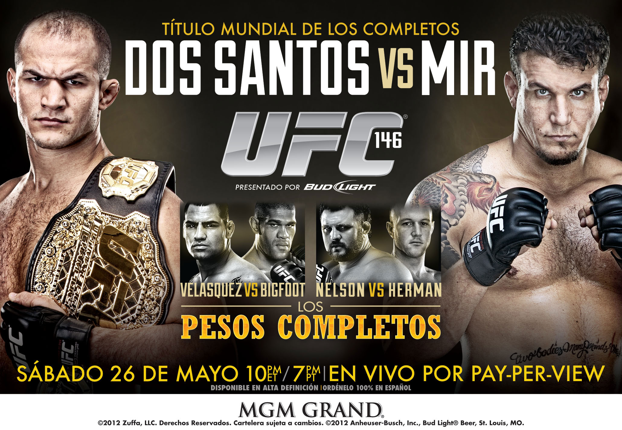 Poster/affiche UFC 146