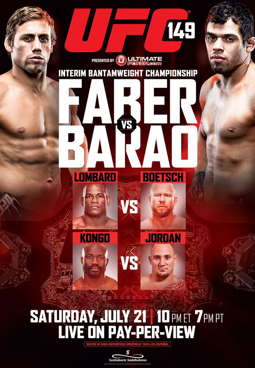 Poster/affiche UFC 149