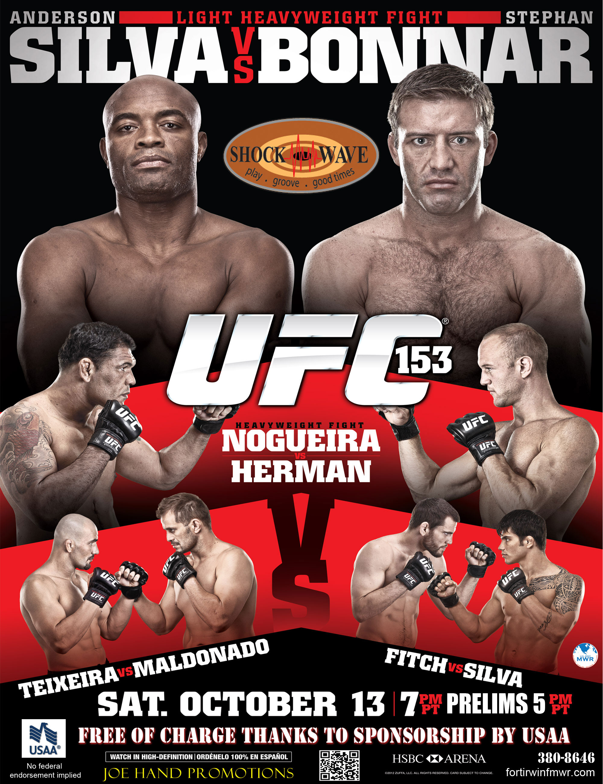 Poster/affiche UFC 153