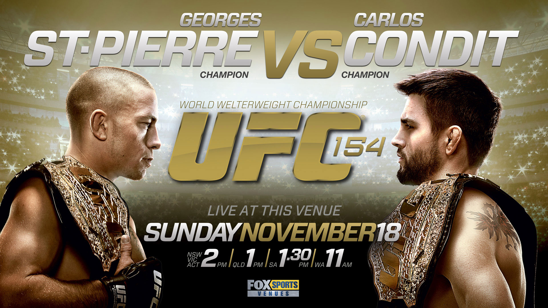 Poster/affiche UFC 154