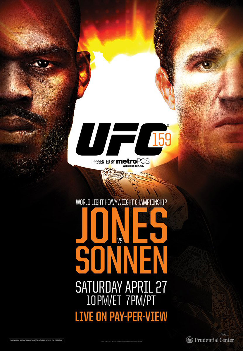 Poster/affiche UFC 159