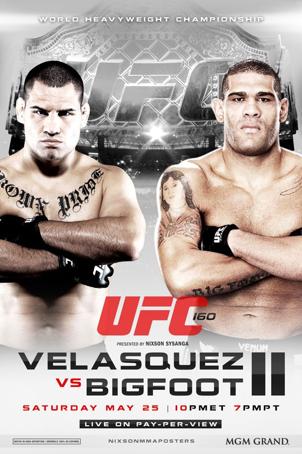 Poster/affiche UFC 160