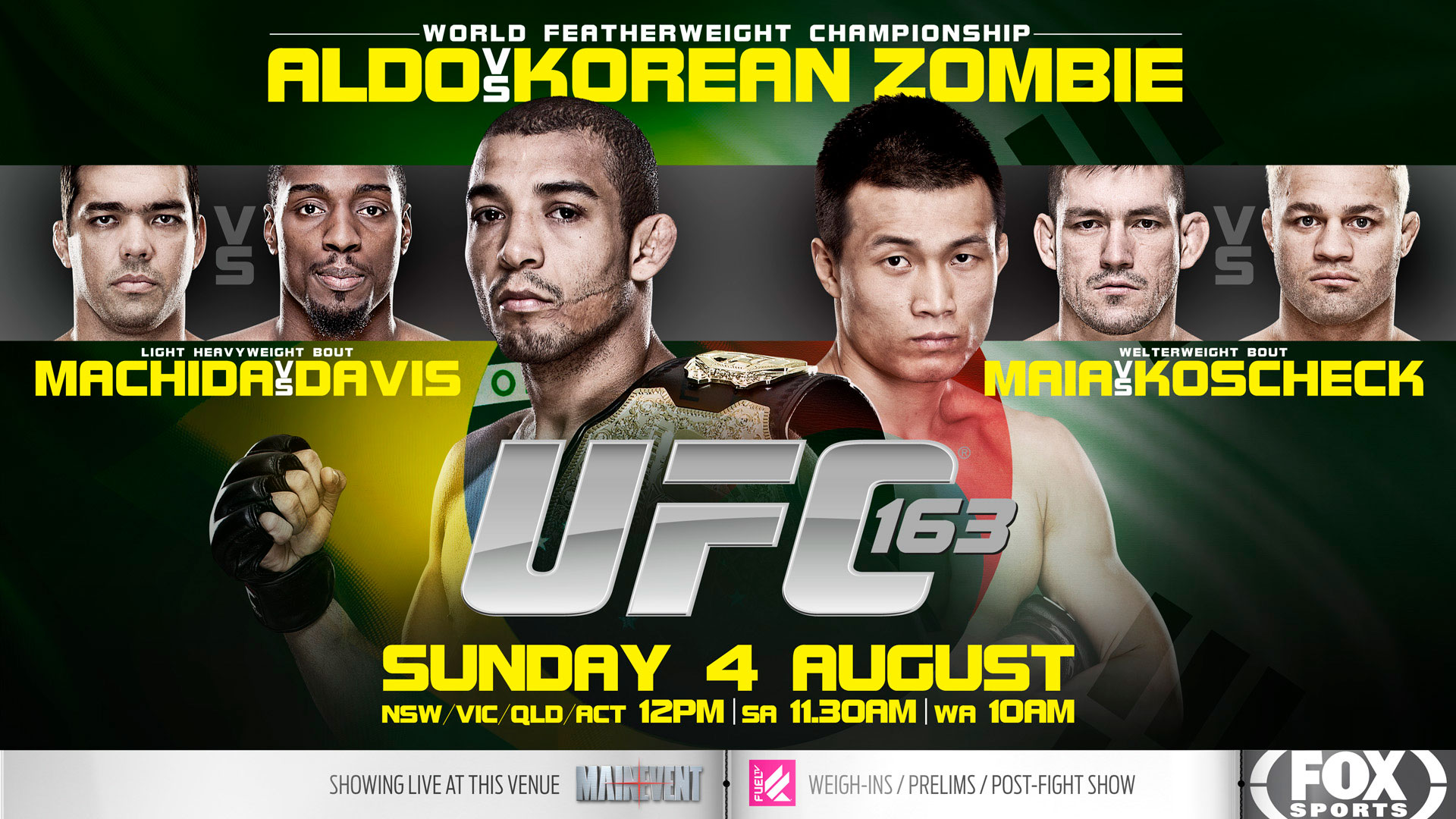 Poster/affiche UFC 163