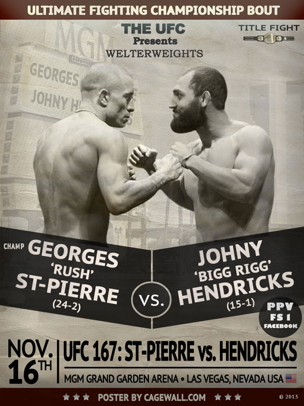 Poster/affiche UFC 167